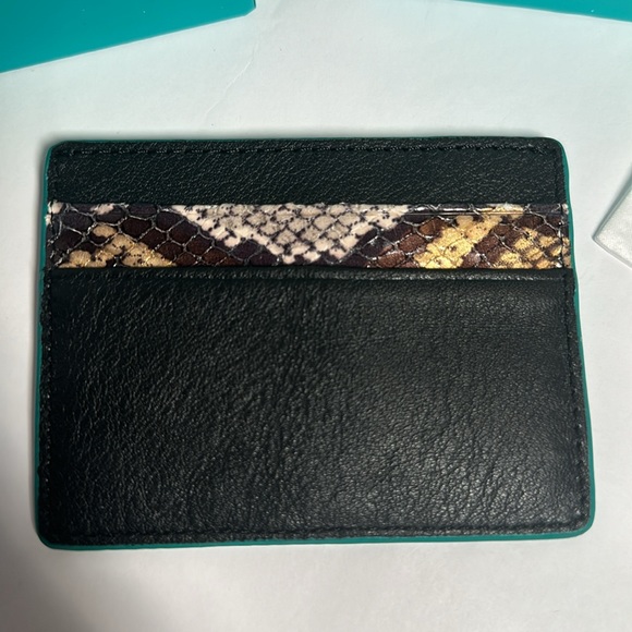 Tieks Card Case - Copperhead Snake Trim - Picture 2 of 3